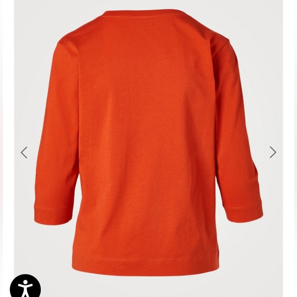 Dries Van Norten Hafiz Three-Quarter Sleeve T-Shirt Vermillion Size XS - Picture 4 of 10